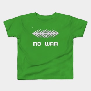 NO War text Art design. Kids T-Shirt